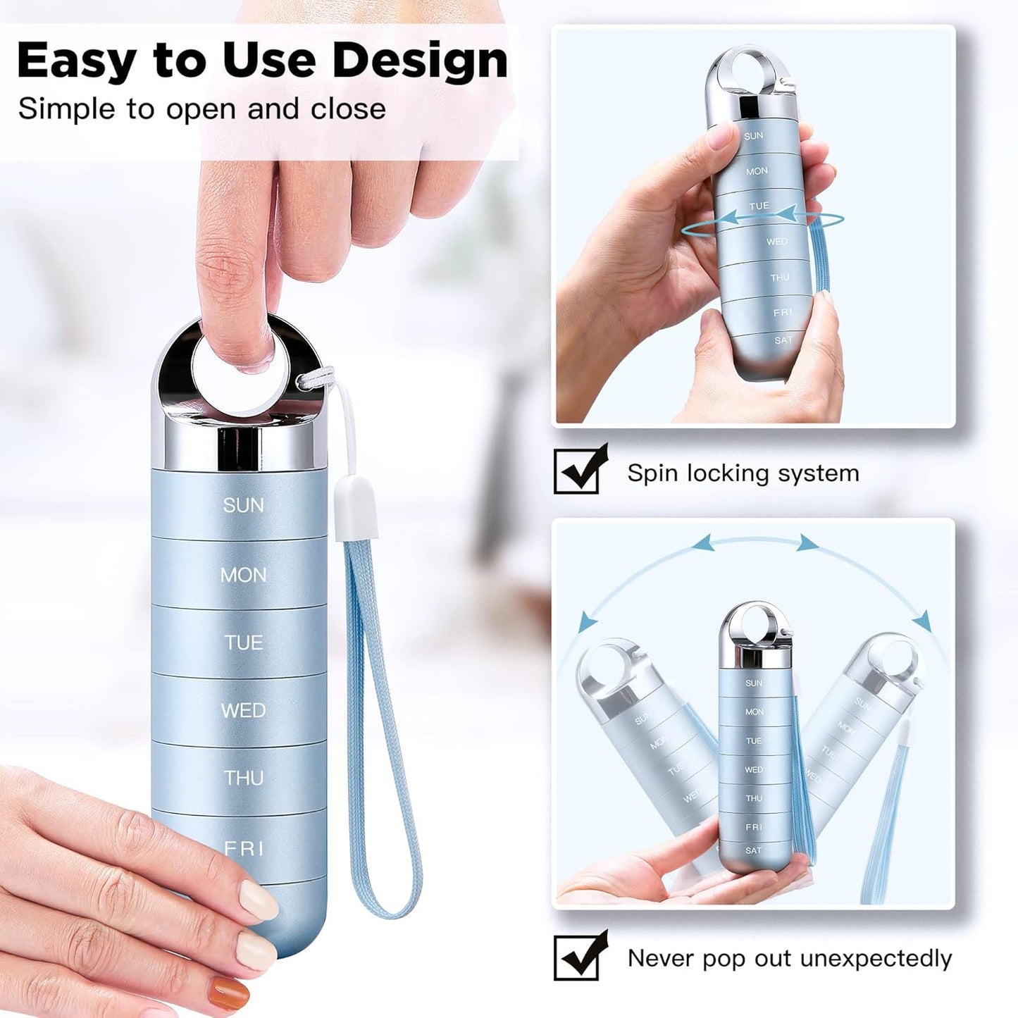 Premium Travel Pill Organizer