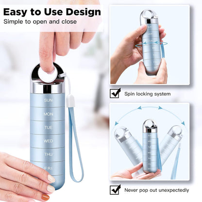 Premium Travel Pill Organizer