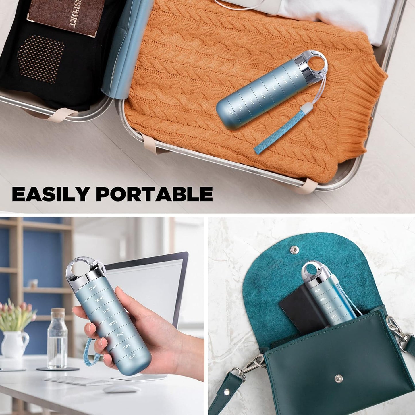 Premium Travel Pill Organizer