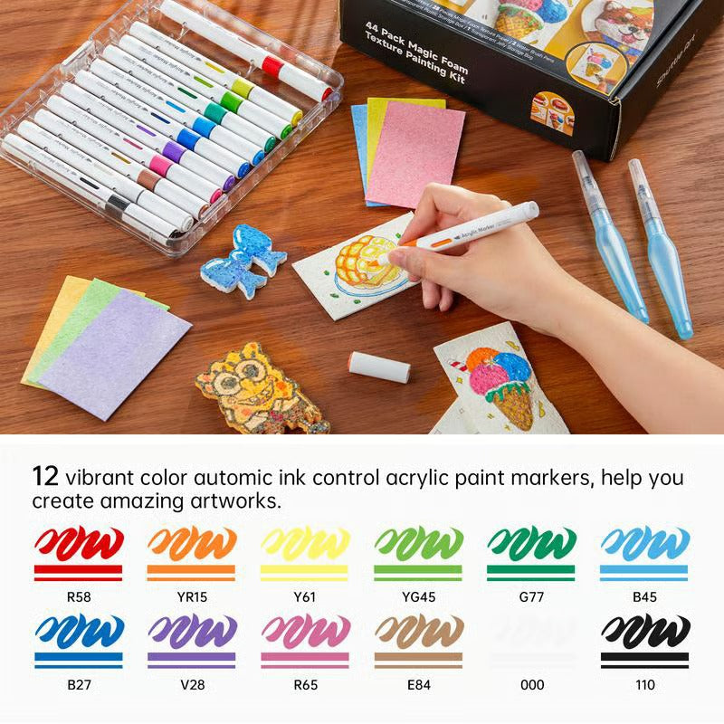 Magic 3D Foam Texture Painting Kit